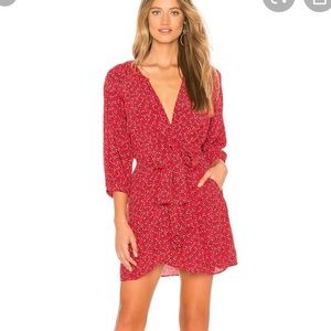 NEW NWT Free People Red Floral Clara Tunic